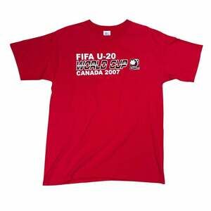 Vintage 2007 FIFA U-20 World Cup Canada Official Licensed Soccer T-Shirt Large